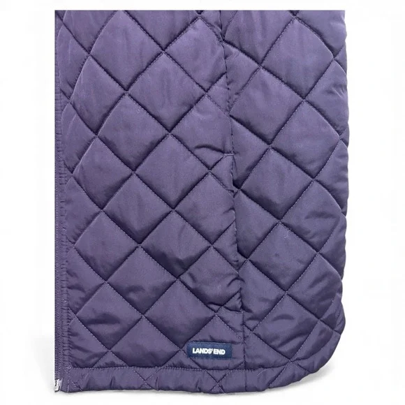 Lands' End Navy Quilted Vest - Picture 2 of 8